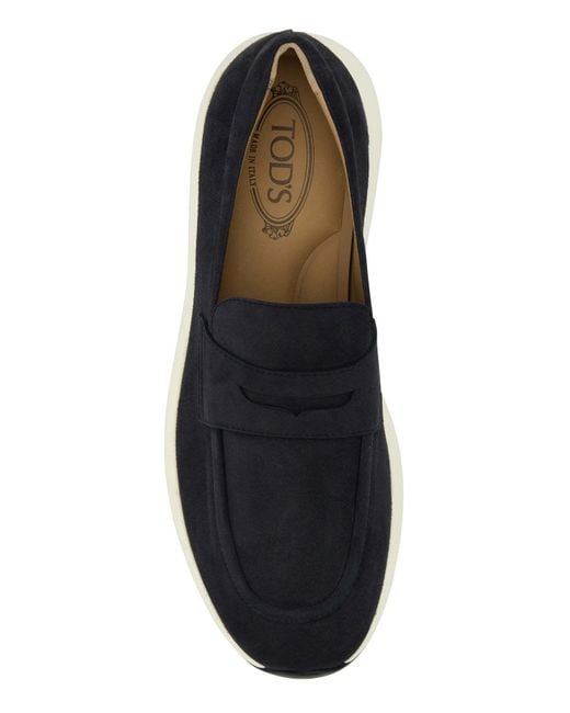 Tod's Black Dot Sporty Loafers for men
