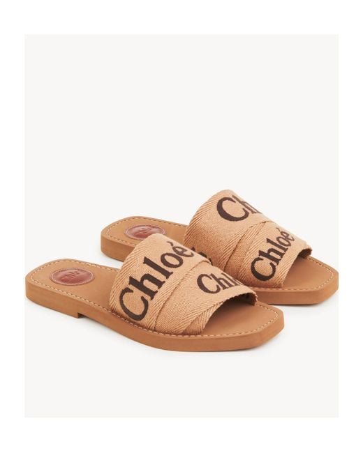 Chloé Brown Chloé Woody Flat Mules