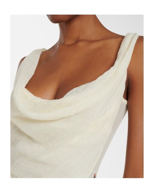 Vivienne Westwood Natural Sunday Cotton Minidress