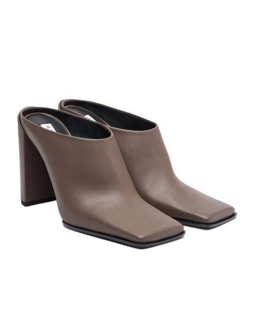 Alaïa Brown Alaïa Square Mules