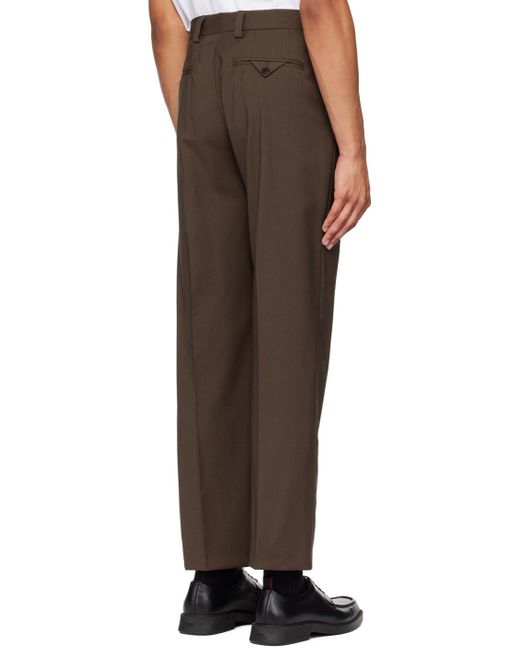 Boss Black Belt-Loop Casual Pants for men