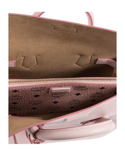 MCM Pink Milla Small Tote Bag