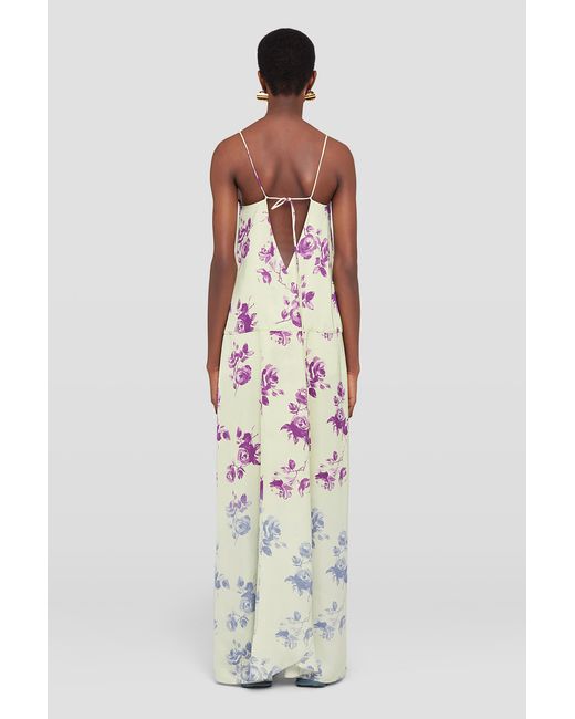 Jil Sander White Printed Dress
