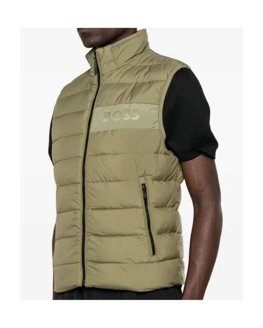 Boss Green Logo Padded Gilet for men