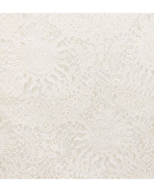Dior White Christian Iviera A-Line Mini Skirt