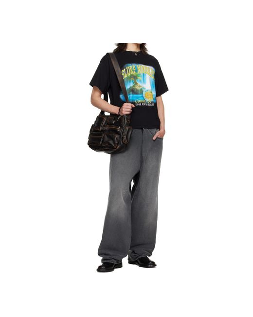 Lu'u Dan Black Slurp Noodles Box T-Shirt for men