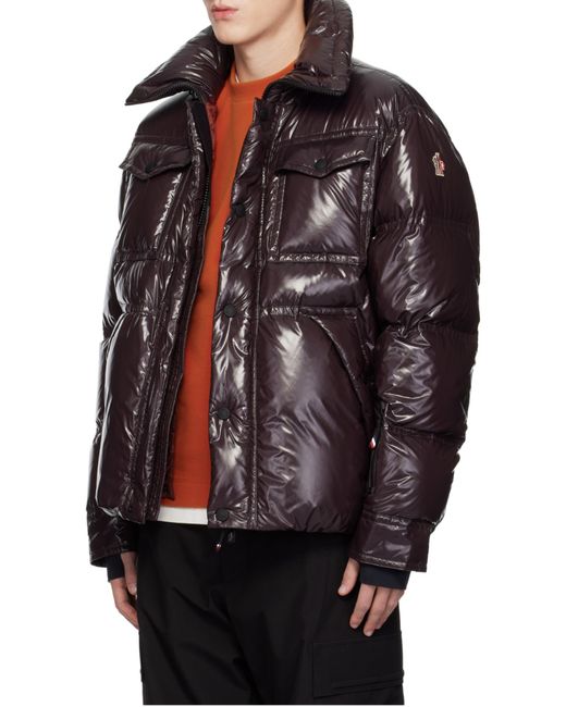 Moncler Black Grenoble Tecka Logo Detailed Quilted Jacket for men