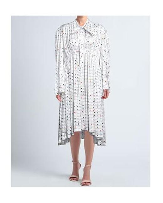 Balenciaga White Midi Dresses