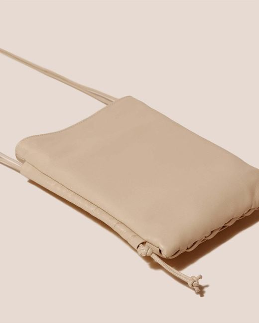Hereu White Trena Interwoven Designed Crossbody Bag