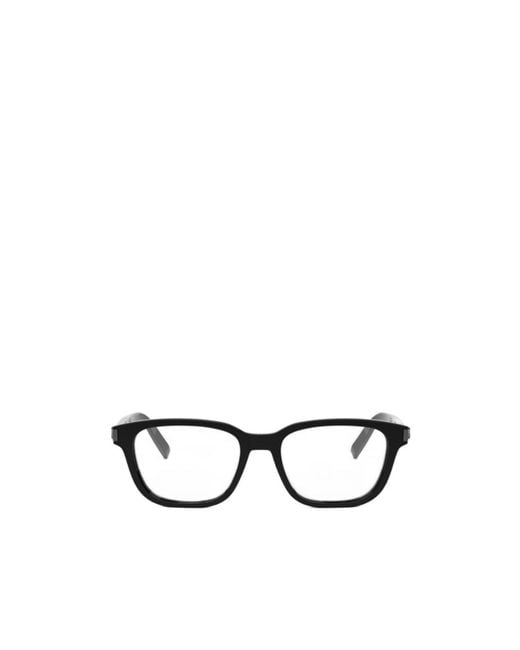 Dior White Eyewear Square Frame Glasses for men