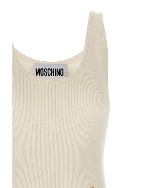 Moschino Natural Sleeveless Vest