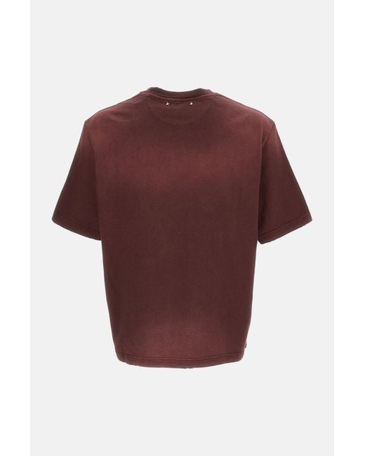 Golden Goose Deluxe Brand Red Star Printed Crewneck T-Shirt for men