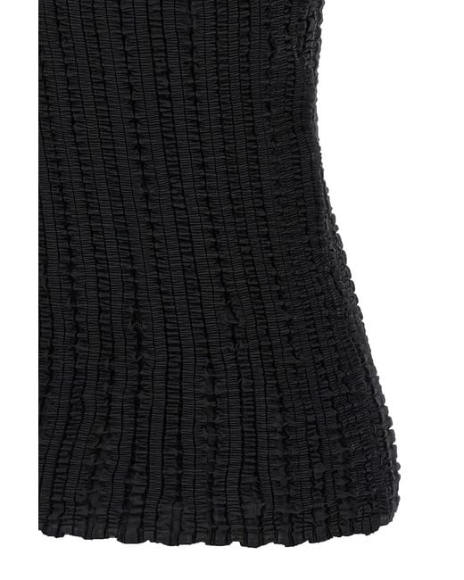 Issey Miyake Black Jellyfish Pleated Tank Top