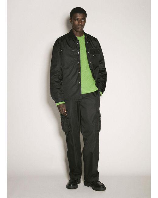 Prada Green Long Sleeved Jumper for men