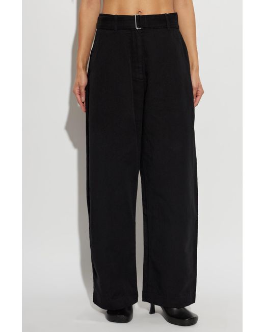 Studio Nicholson Black Chatto Wide-Leg Pants