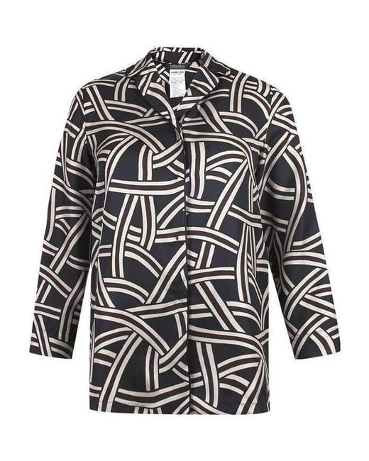 Max Mara Black Printed Shirt