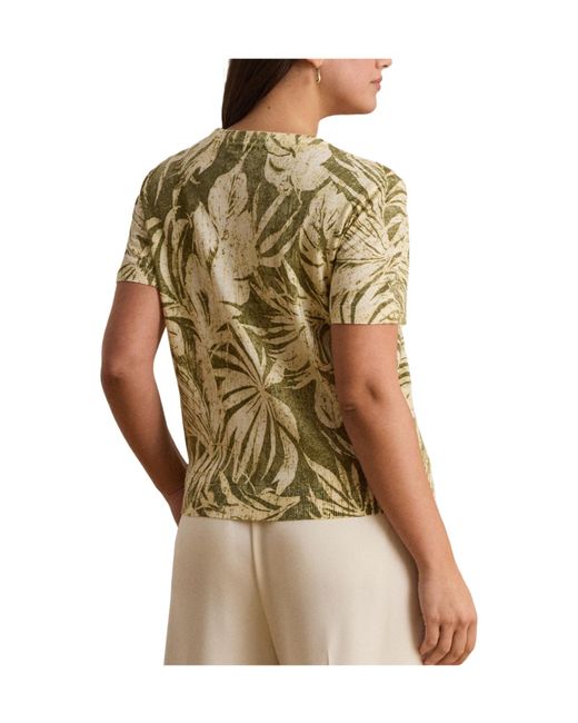 Ralph Lauren Metallic Soft Knit Top