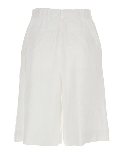 Max Mara White Studio Caravan Pleated Shorts