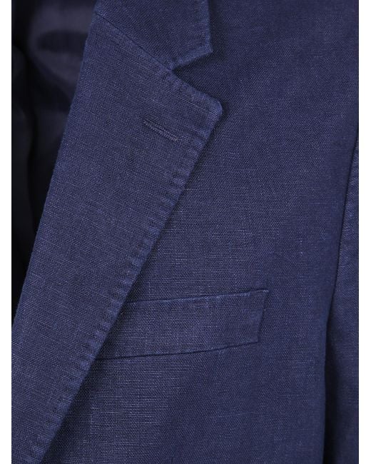 Michael Kors Blue Stretch Tech Blazer for men