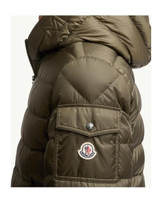 Moncler Green Najan Zip-Up Padded Jacket for men