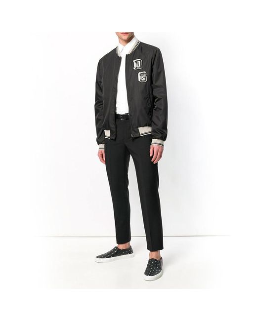 Dolce & Gabbana Black Techno Cloth Casual Jacket for men