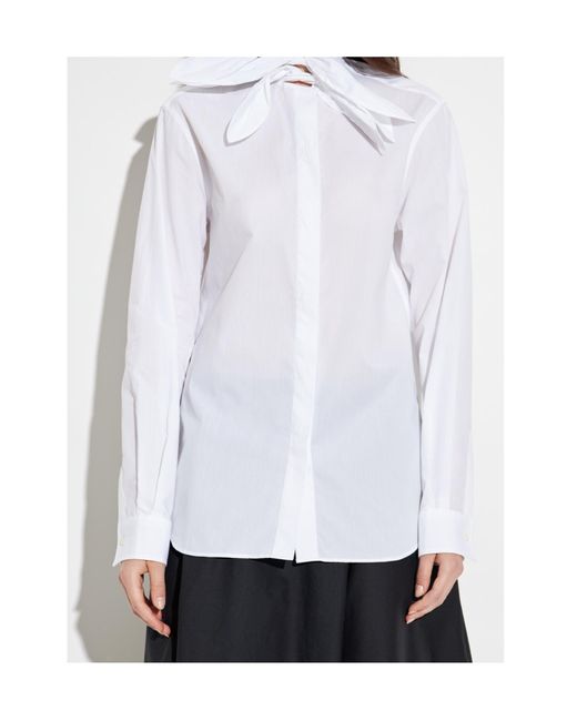 Moschino White Long Sleeve Shirt