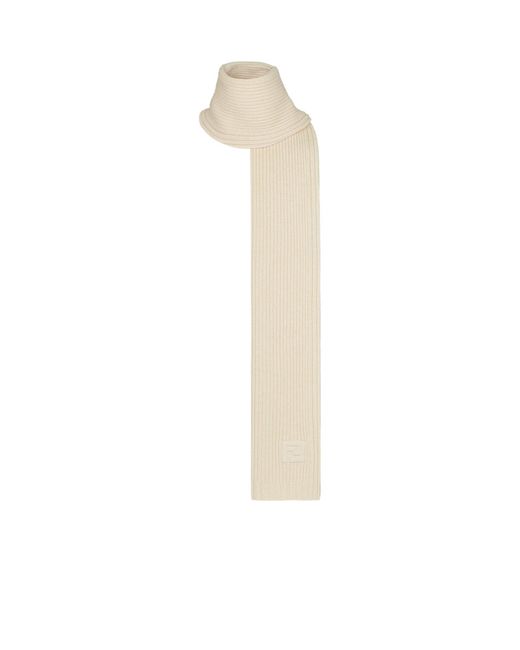 Fendi White Wool Scarf