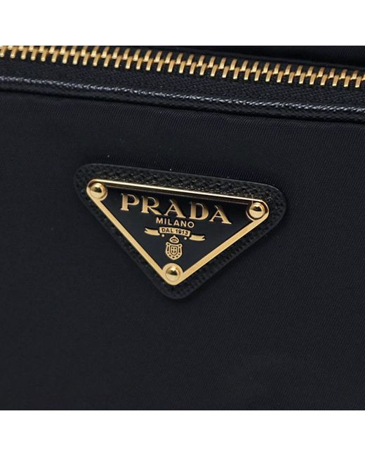 Prada Black Zippered Shoulder Bag