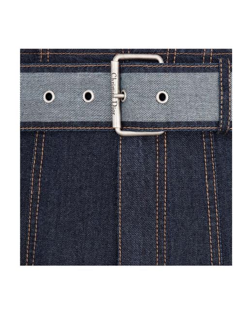 Dior Blue Multi-Pocket Denim Trousers