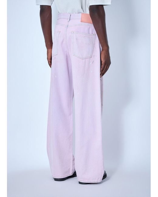 Acne Pink Belt Loop Jeans