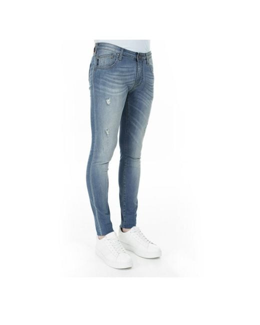 Armani Jeans Blue Logo Jeans for men