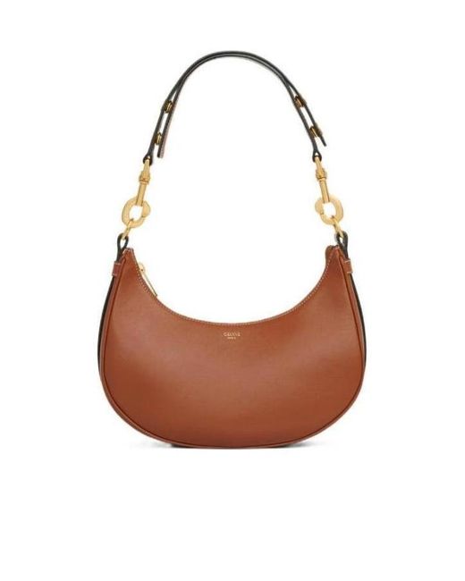 Céline Brown Medium Ava Strap Bag