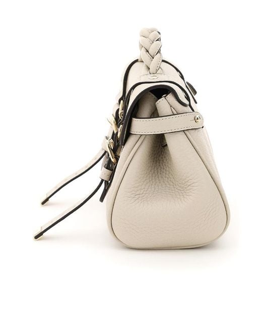 Mulberry Natural Alexa Buckled Mini Crossbody Bag