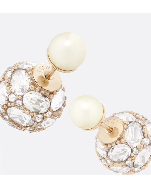 Dior White Tribales Earrings