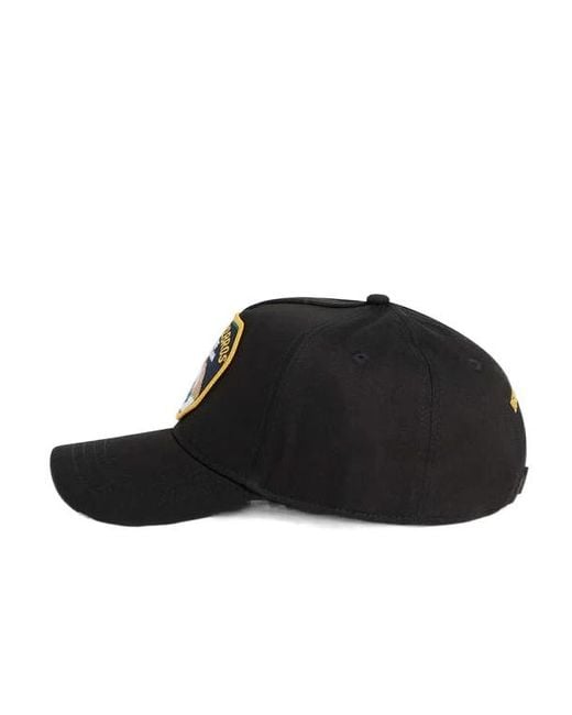 DSquared² Black D2 Baseball Cap for men