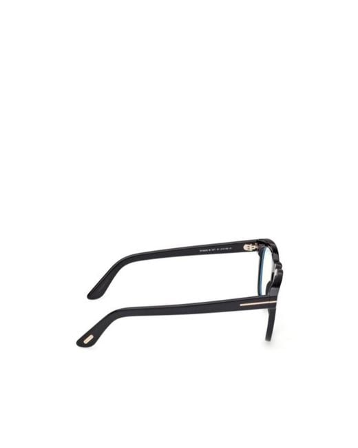 Tom Ford White Eyewear Round Frame Glasses for men