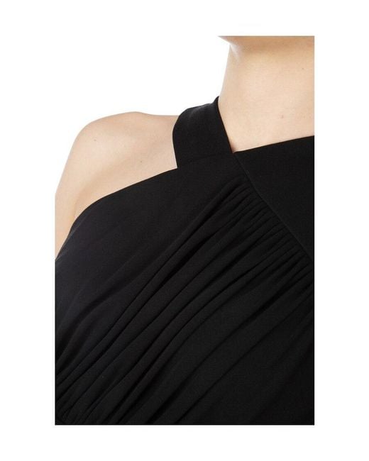 Givenchy Black Asymmetric Maxi Gown