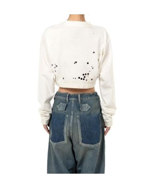 Maison Mihara Yasuhiro Gray Stud-Embellished Sweatshirt for men