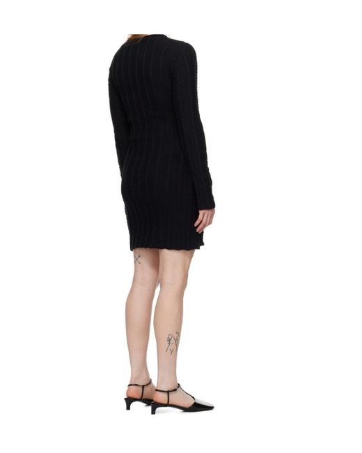 Filippa K Black Rolled Hem Dress