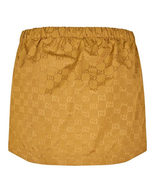 Gucci Metallic Stylish Mini Skirt