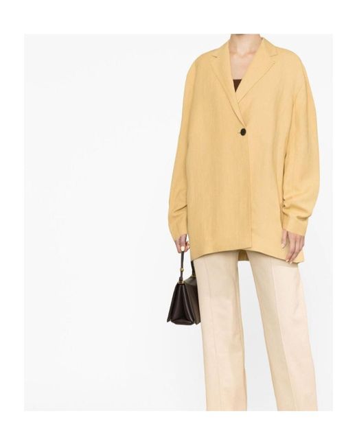 Studio Nicholson Natural Button Blazer