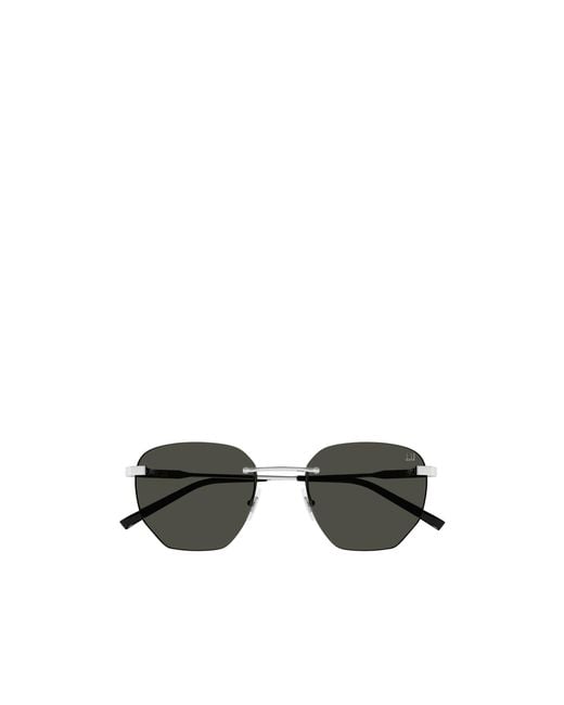 Dunhill Metallic Geometric Frame Sunglasses for men