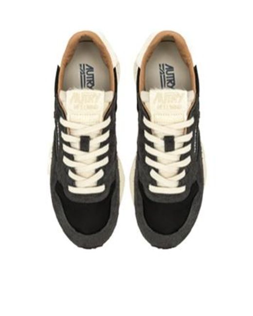 Autry Black Reelwind Low Sneakers for men