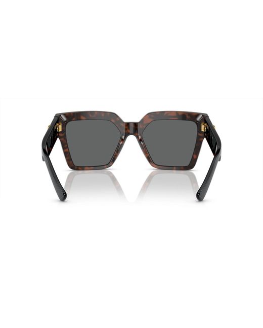 Versace Gray Eyewear Butterfly-Frame Sunglasses