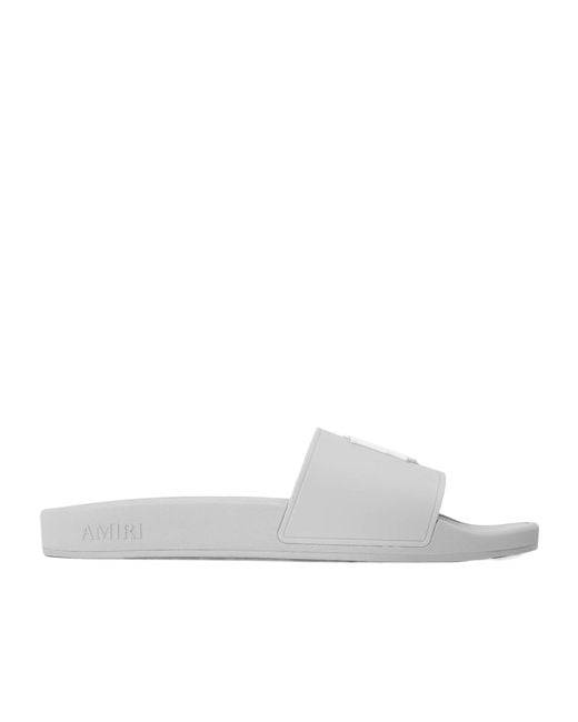 Amiri White Ma Pool Slide Sn64 for men
