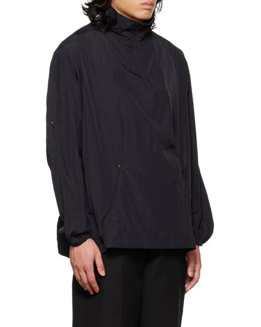 Y-3 Blue Half-Zip Windbreaker Jacket for men