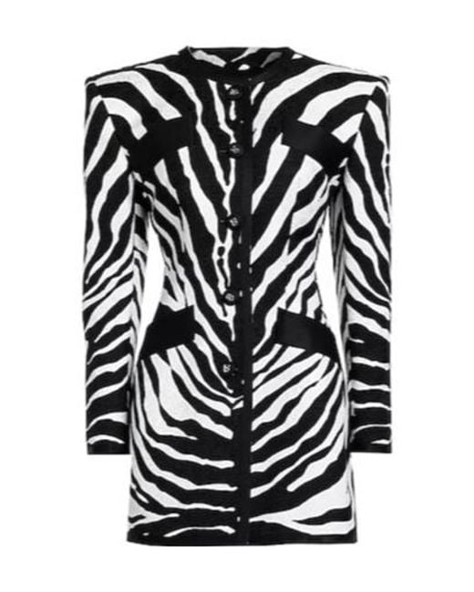 Dolce & Gabbana Black Zebraprint Jacket