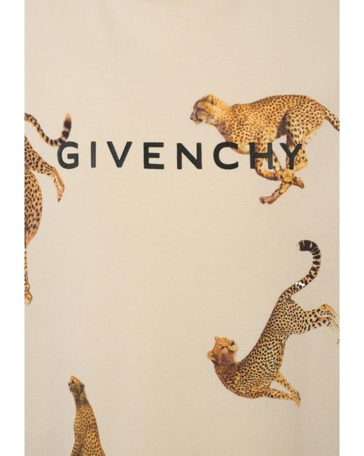 Givenchy Natural Leopard-Print T-Shirt