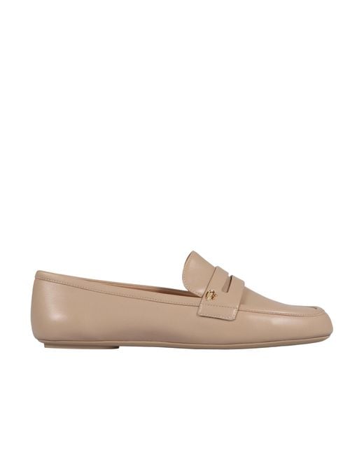 Gianvito Rossi Brown Slip-On Loafers