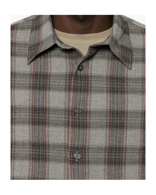 sunflower Gray Checked-Pattern Shirt for men